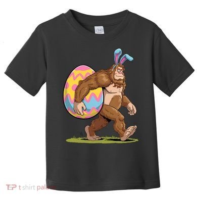 Bigfoot Easter Bunny Ears Egg Sasquatch Lover Gift Toddler T-Shirt