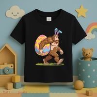 Bigfoot Easter Bunny Ears Egg Sasquatch Lover Gift Toddler T-Shirt thumb 3