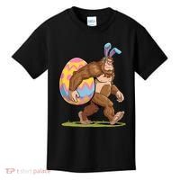 Bigfoot Easter Bunny Ears Egg Sasquatch Lover Gift Kids T-Shirt thumb 0