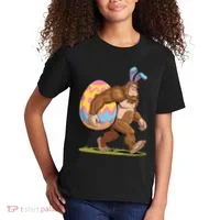 Bigfoot Easter Bunny Ears Egg Sasquatch Lover Gift Kids T-Shirt thumb 2