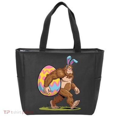Bigfoot Easter Bunny Ears Egg Sasquatch Lover Gift Tote Bag