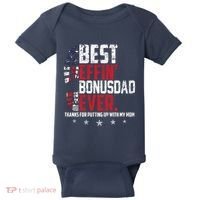 Best Effin Bonus Dad Ever Thanks For Putting Up With My Mom Baby Bodysuit thumb 0