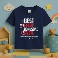 Best Effin Bonus Dad Ever Thanks For Putting Up With My Mom Toddler T-Shirt thumb 3