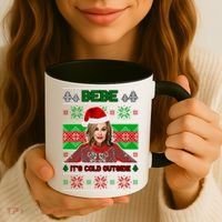 Bebe It's Cold Outside Ugly Christmas Sweater Coffee Mug thumb 3