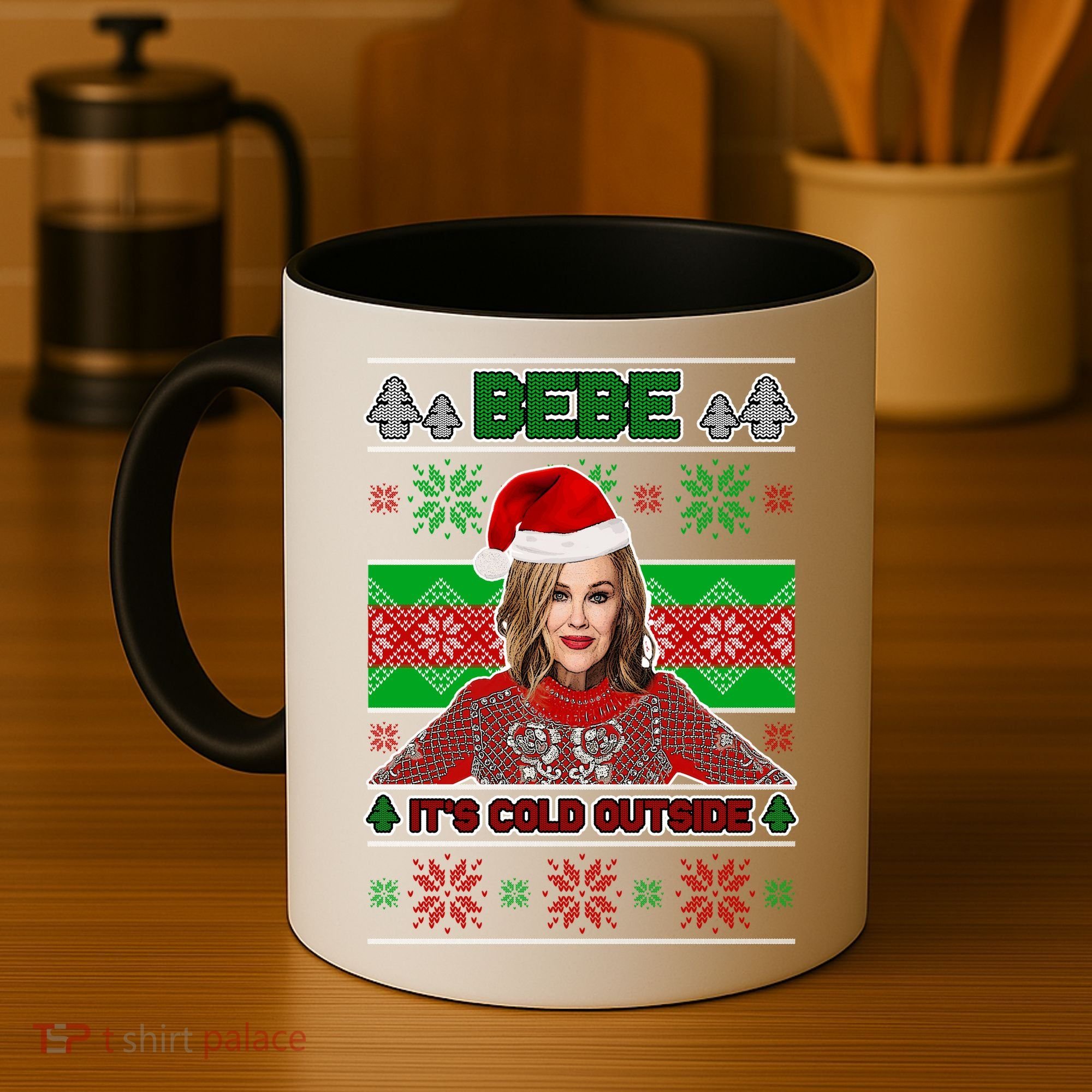 Bebe It's Cold Outside Ugly Christmas Sweater Coffee Mug