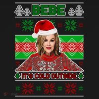 Bebe It's Cold Outside Ugly Christmas Sweater Mousepad thumb 1