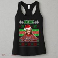 Bebe It's Cold Outside Ugly Christmas Sweater Women's Tank Top thumb 3