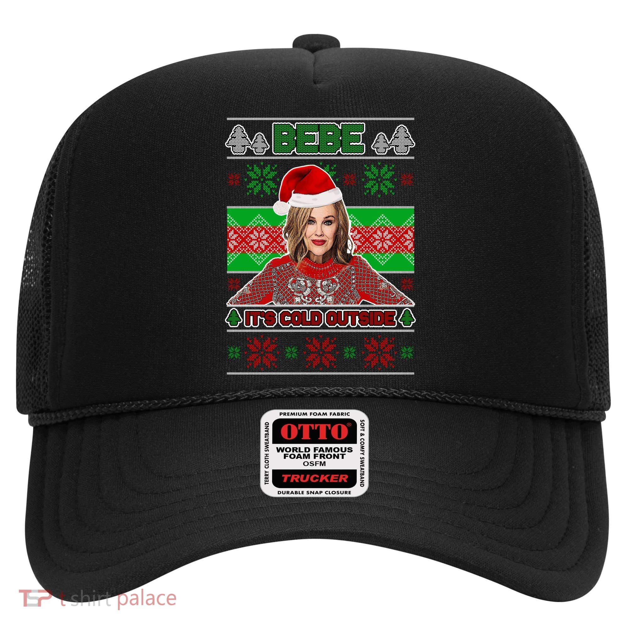 Bebe It's Cold Outside Ugly Christmas Sweater Hat
