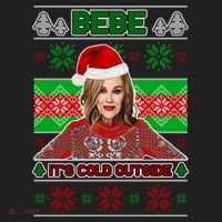 Bebe It's Cold Outside Ugly Christmas Sweater Golf Towel thumb 3