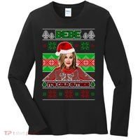 Bebe It's Cold Outside Ugly Christmas Sweater Women's Long Sleeve Shirt thumb 0