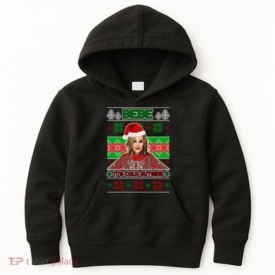 Bebe It's Cold Outside Ugly Christmas Sweater Kids Hoodie