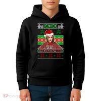 Bebe It's Cold Outside Ugly Christmas Sweater Kids Hoodie thumb 4
