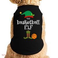 Basketball Elf Christmas Sport Holidays Great Gift Doggie Tank thumb 0