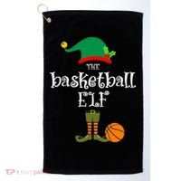 Basketball Elf Christmas Sport Holidays Great Gift Golf Towel thumb 0