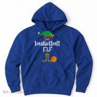 Basketball Elf Christmas Sport Holidays Great Gift Hoodie thumb 0