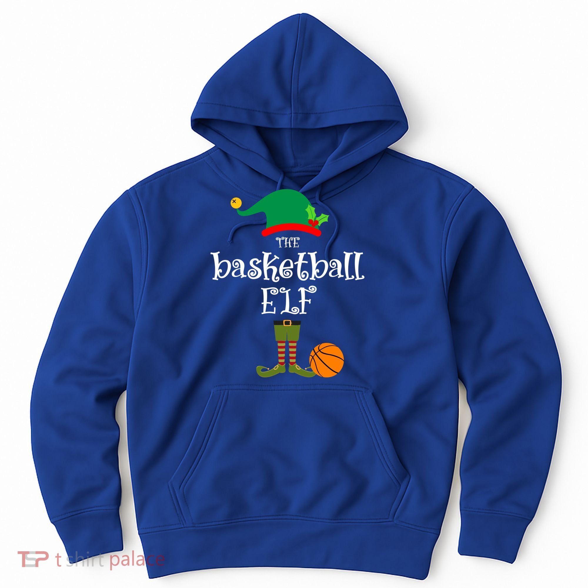 Basketball Elf Christmas Sport Holidays Great Gift Hoodie