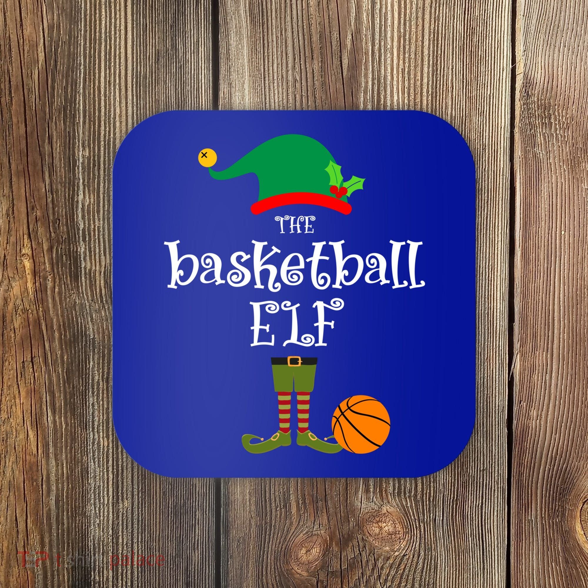 Basketball Elf Christmas Sport Holidays Great Gift Coaster