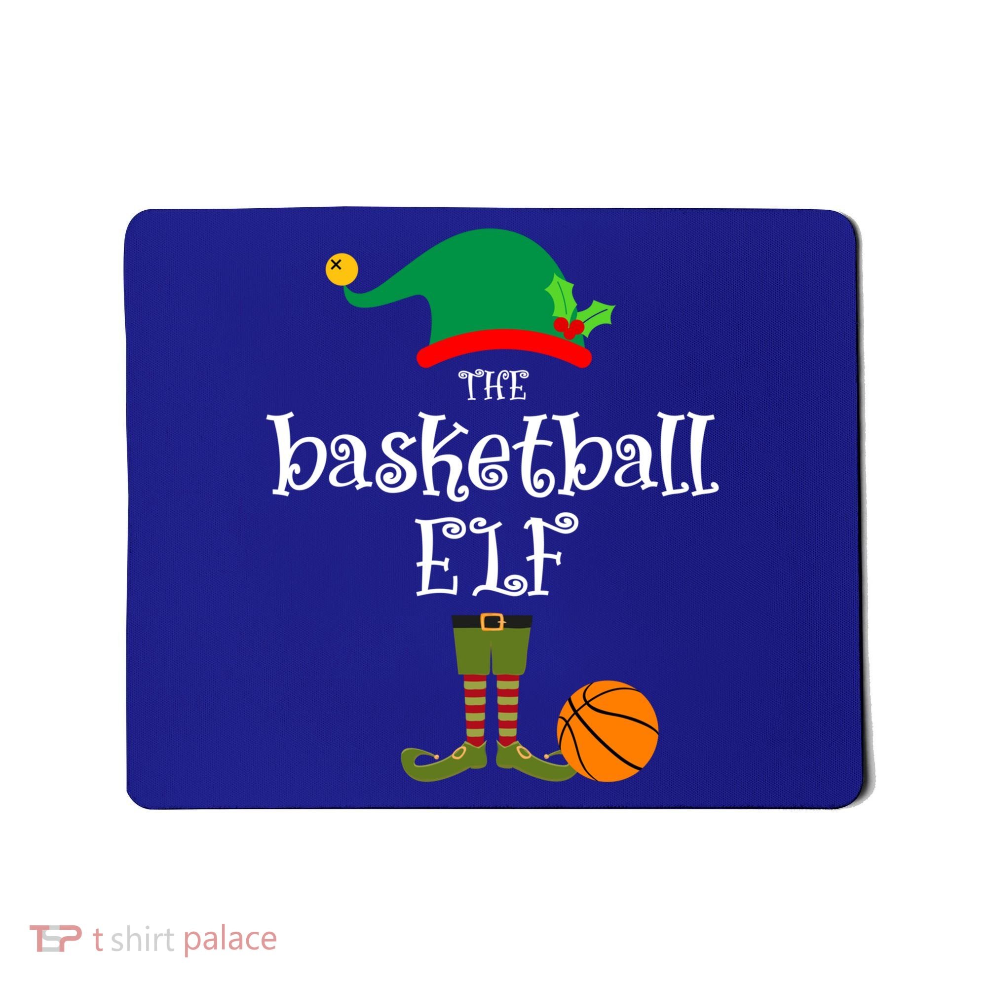 Basketball Elf Christmas Sport Holidays Great Gift Mousepad