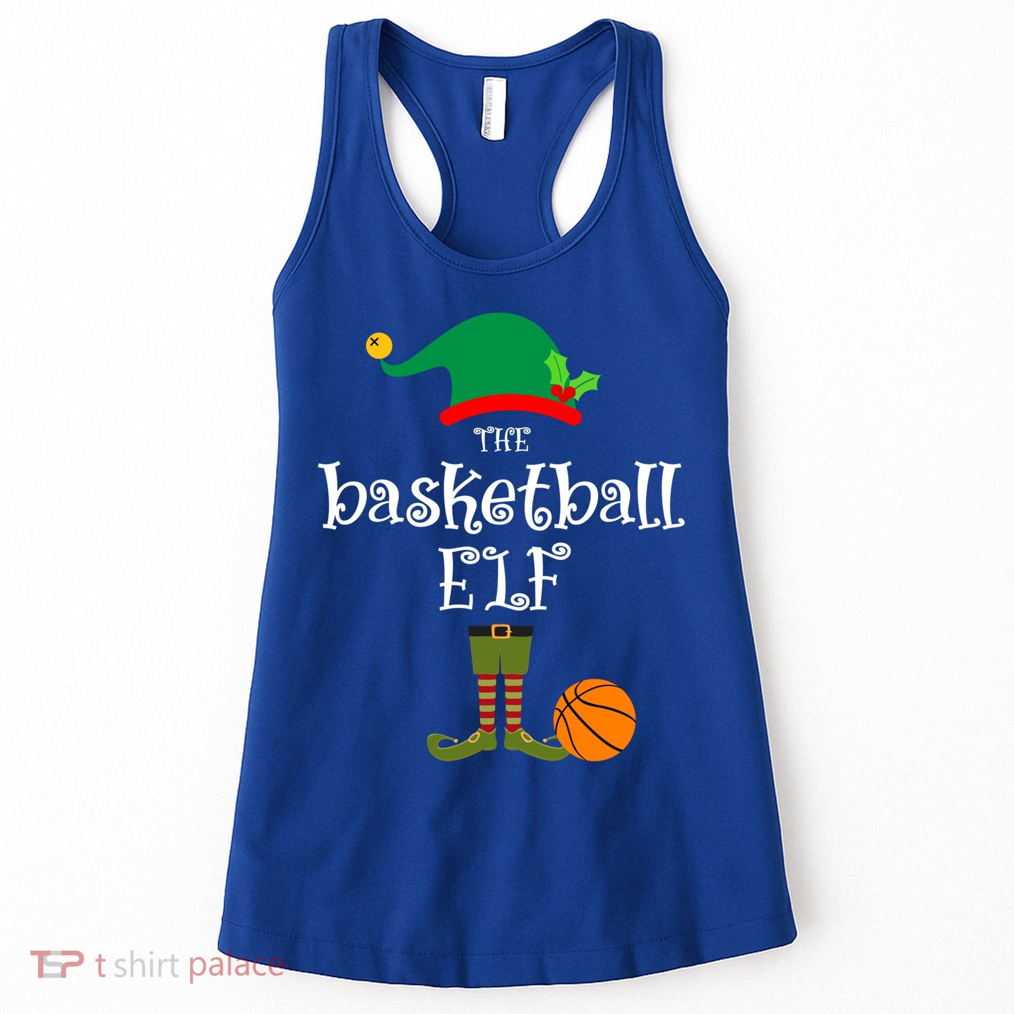 Basketball Elf Christmas Sport Holidays Great Gift Women's Tank Top