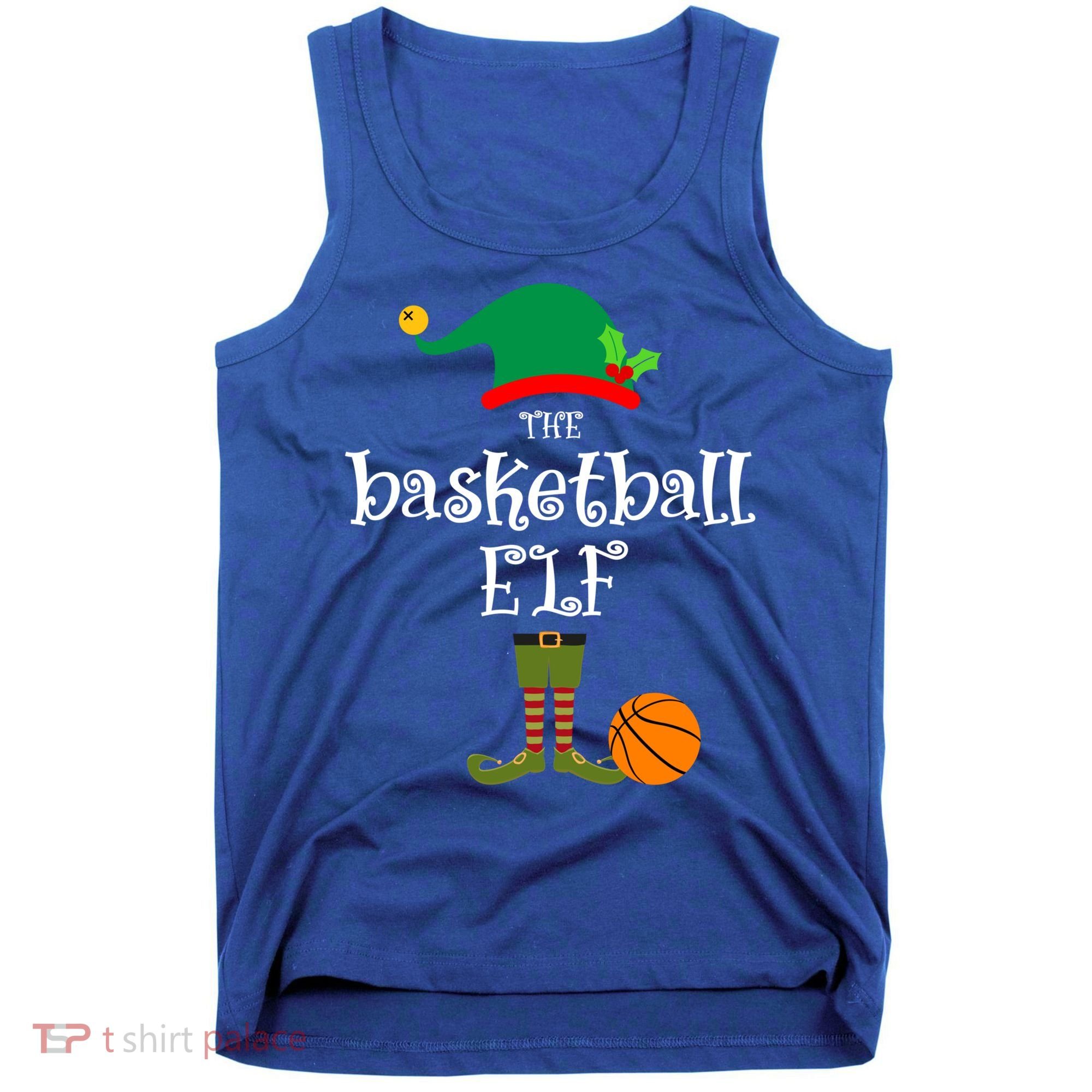 Basketball Elf Christmas Sport Holidays Great Gift Tank Top