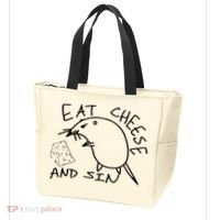 Buy Eat Cheese And Sin Funny Rat Tote Bag thumb 3