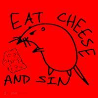 Buy Eat Cheese And Sin Funny Rat Santa Hat thumb 1