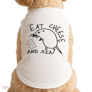 Buy Eat Cheese And Sin Funny Rat Doggie Tank
