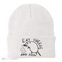 Buy Eat Cheese And Sin Funny Rat Beanie thumb 0