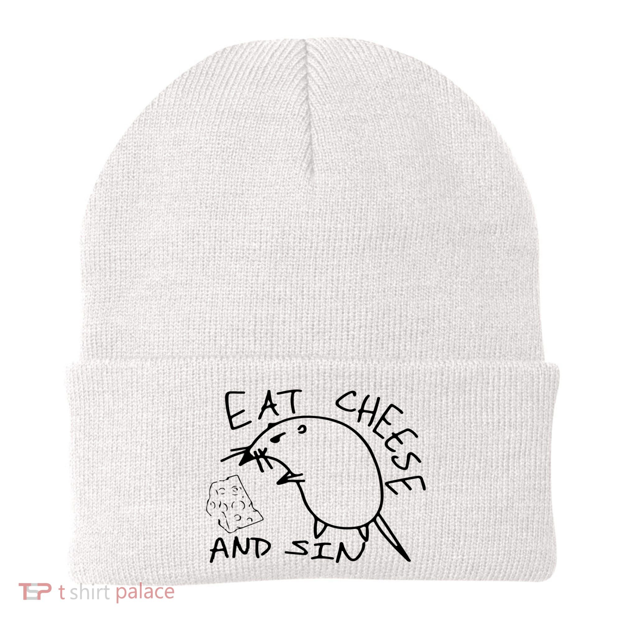 Buy Eat Cheese And Sin Funny Rat Beanie