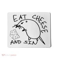 Buy Eat Cheese And Sin Funny Rat Mousepad thumb 0