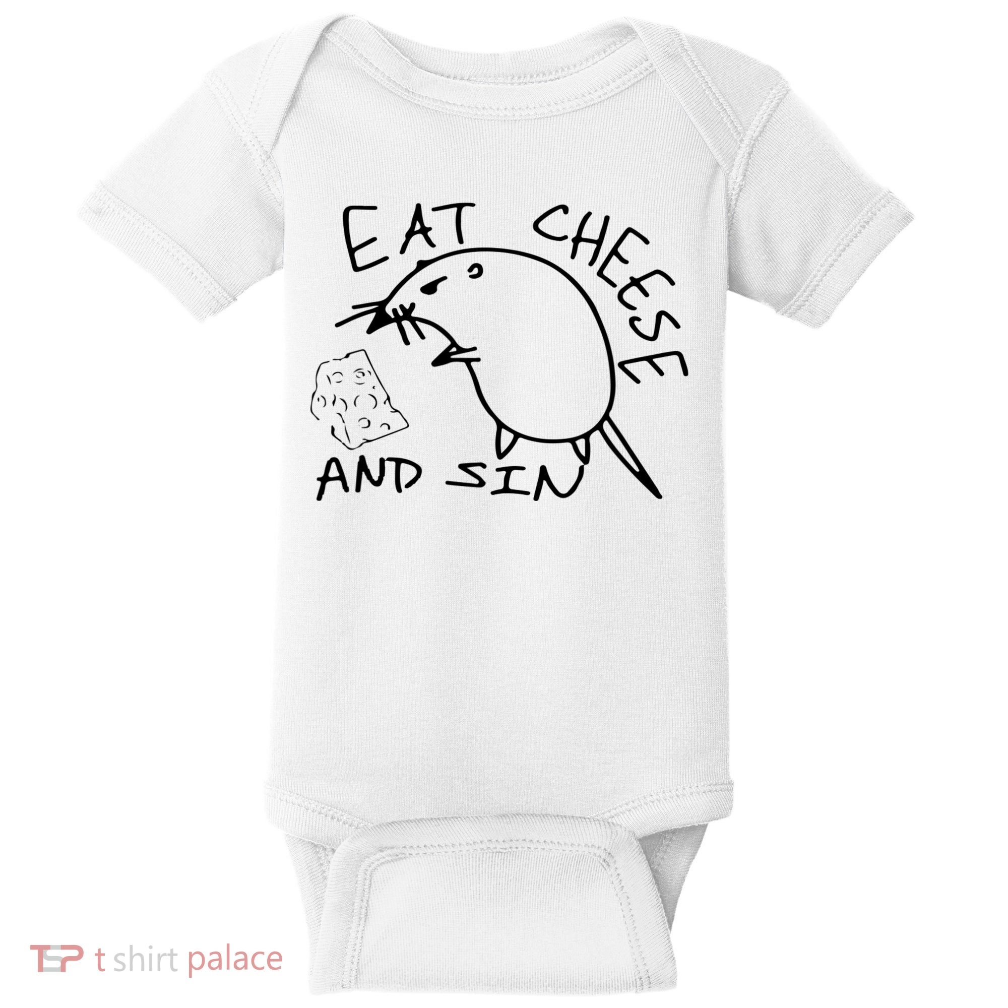 Buy Eat Cheese And Sin Funny Rat Baby Bodysuit