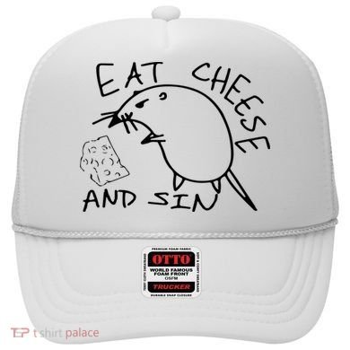 Buy Eat Cheese And Sin Funny Rat Hat