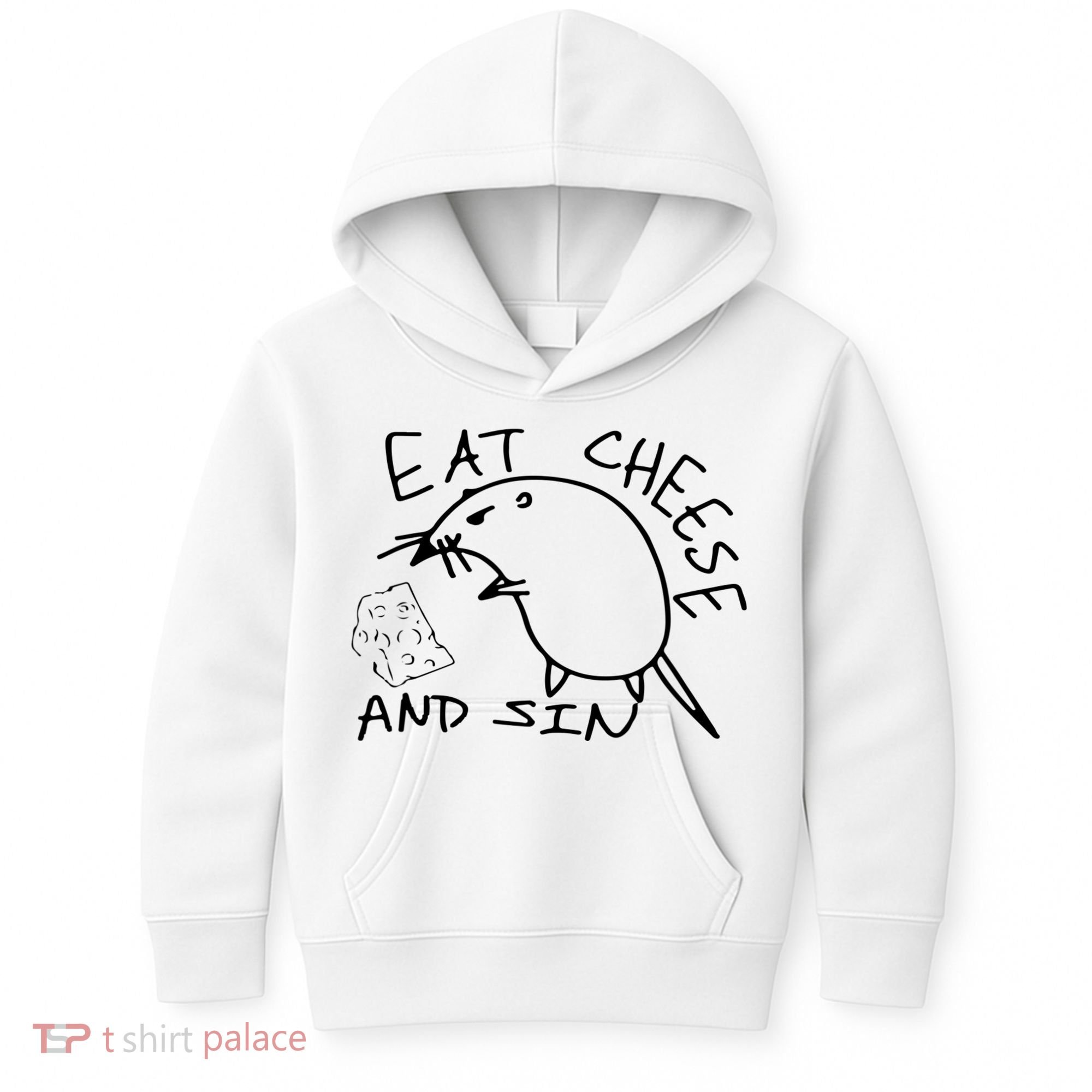 Buy Eat Cheese And Sin Funny Rat Kids Hoodie