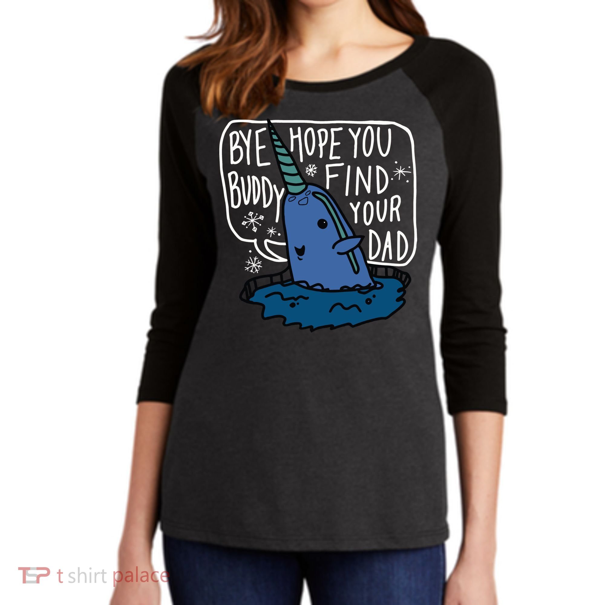 Buddy Elf Christmas Christmas Movie Women's Tri-Blend 3/4-Sleeve Raglan Shirt