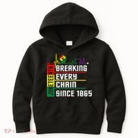 Breaking Every Chain Since 1865, Juneteenth 1865 Kids Hoodie thumb 0