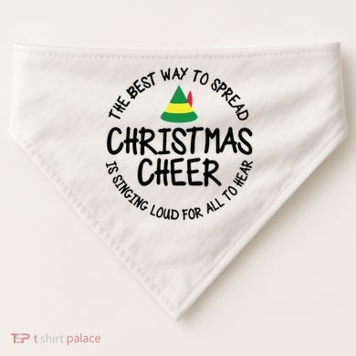 Buddy Elf Christmas Cheer USA-Made Doggie Bandana
