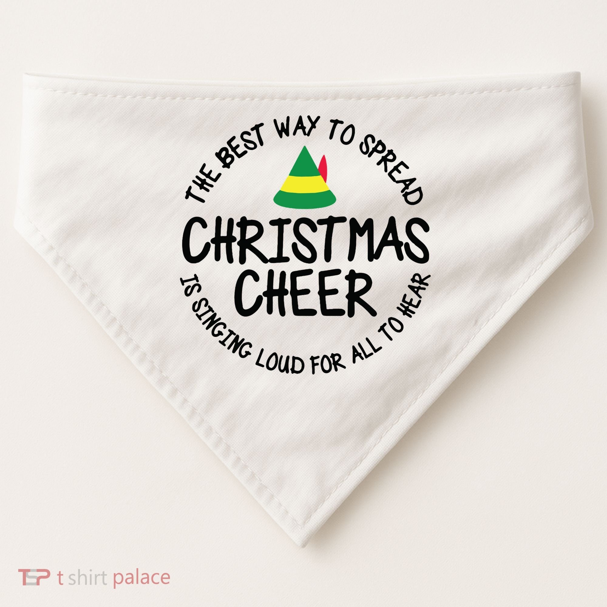 Buddy Elf Christmas Cheer USA-Made Doggie Bandana