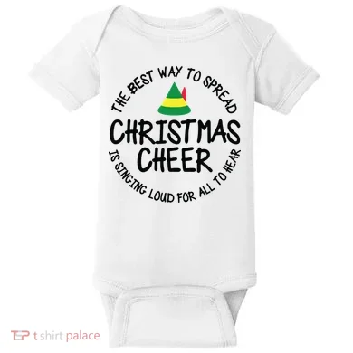 Buddy Elf Christmas Cheer Baby Bodysuit