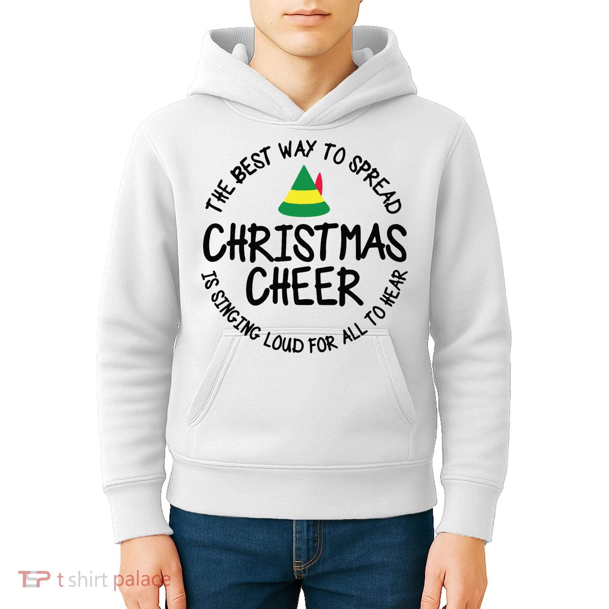 Buddy Elf Christmas Cheer Kids Hoodie