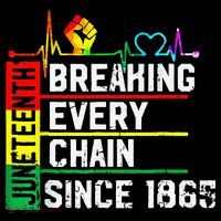 Breaking Every Chain Since 1865 Juneteenth Black History Backpack thumb 2