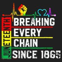 Breaking Every Chain Since 1865 Juneteenth Black History Adult Drive Performance Visor thumb 2