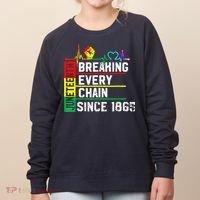 Breaking Every Chain Since 1865 Juneteenth Black History Women's Sweatshirt thumb 0