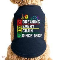 Breaking Every Chain Since 1865 Juneteenth Black History Doggie Tank thumb 0