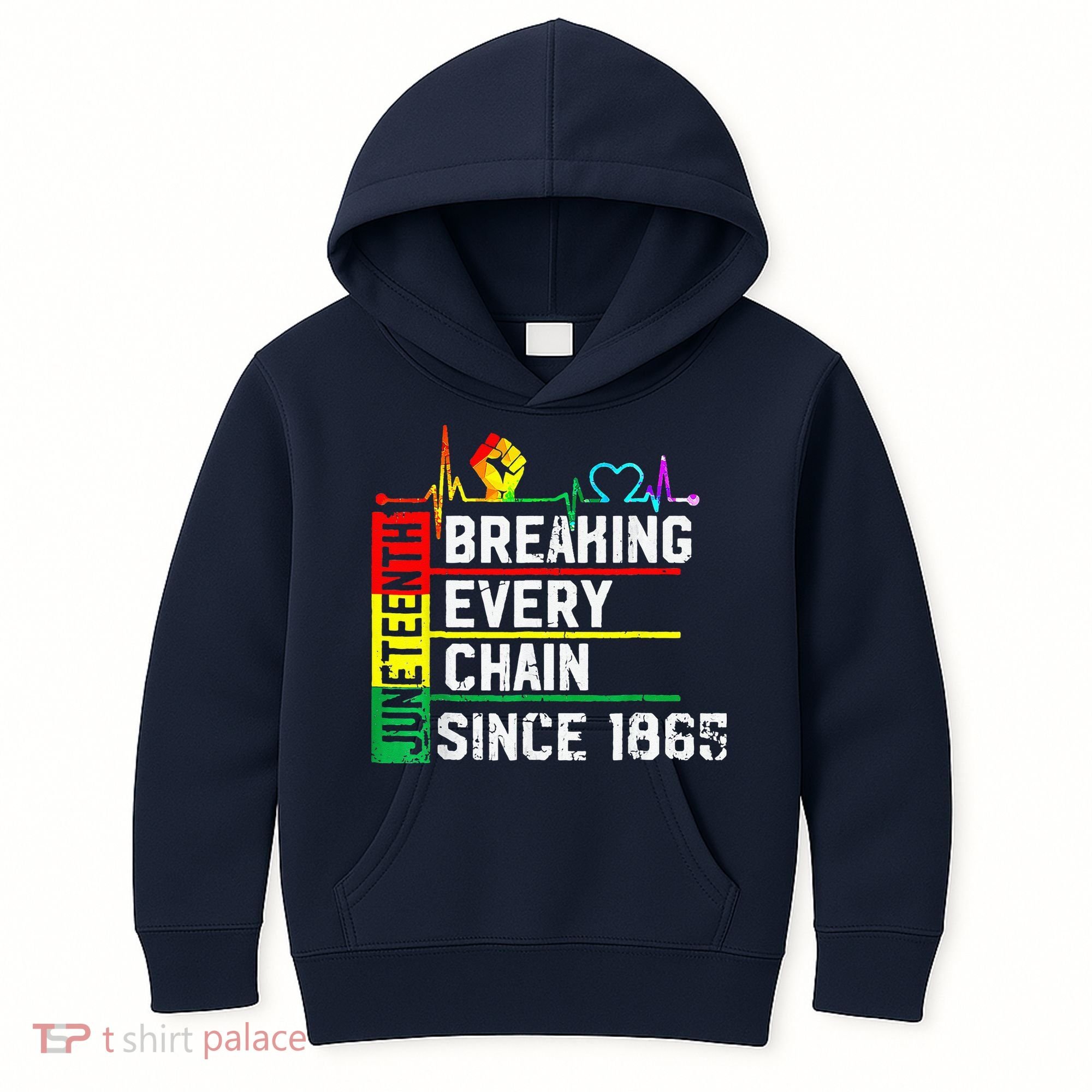 Breaking Every Chain Since 1865 Juneteenth Black History Kids Hoodie
