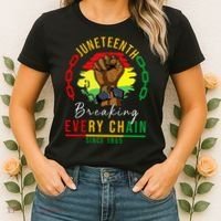 Breaking Every Chain Since 1865  Juneteenth Freedom Women's T-Shirt thumb 2
