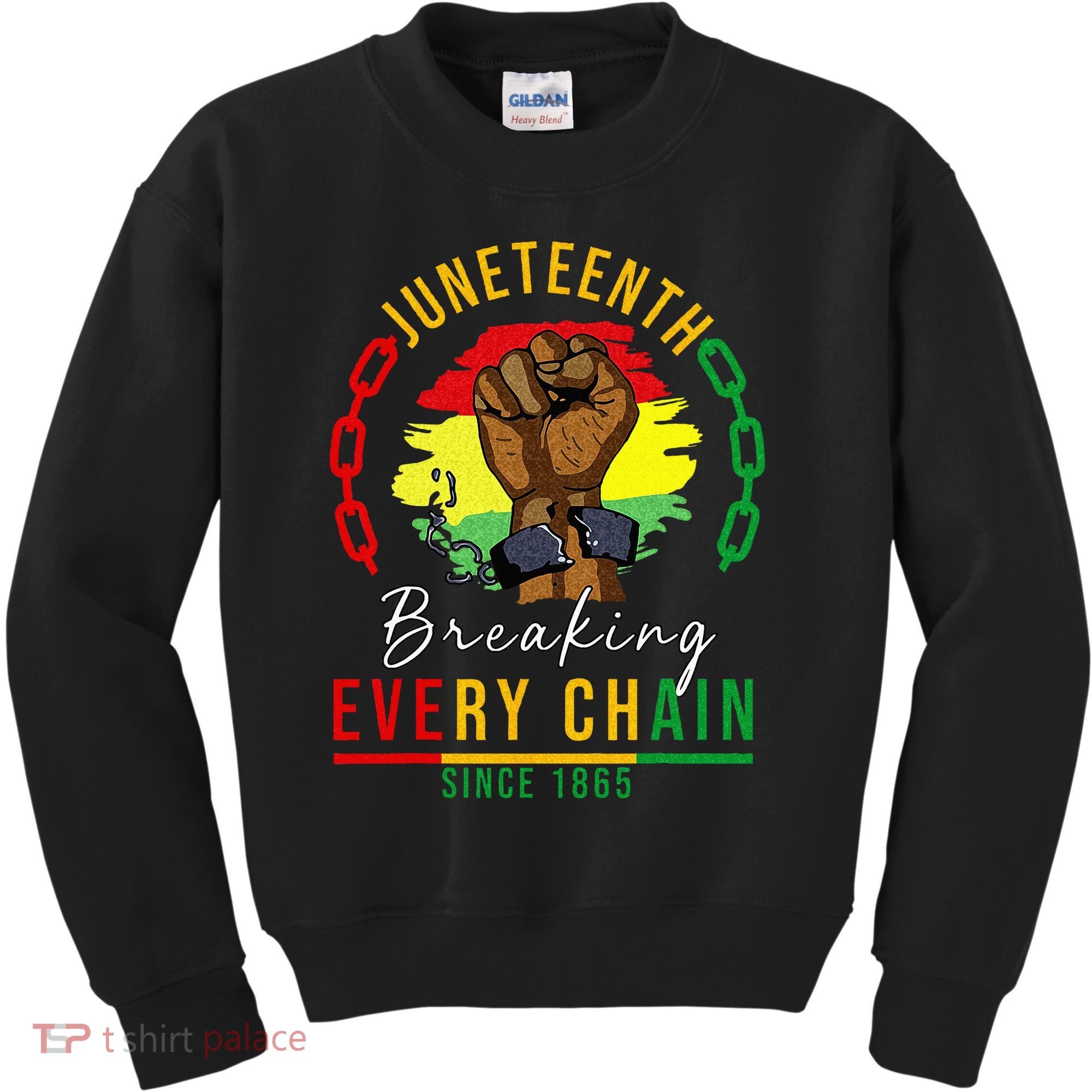 Breaking Every Chain Since 1865  Juneteenth Freedom Kids Sweatshirt