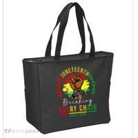 Breaking Every Chain Since 1865  Juneteenth Freedom Tote Bag thumb 2