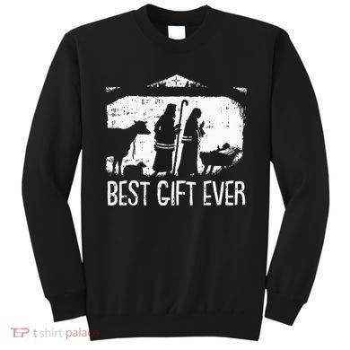 Best Ever Christmas Cool Jesus Nativity Scene Christian Sweatshirt