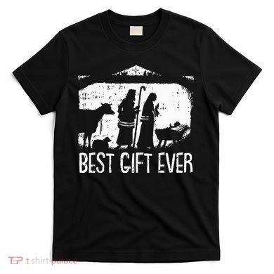 Best Ever Christmas Cool Jesus Nativity Scene Christian T-Shirt
