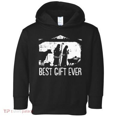 Best Ever Christmas Cool Jesus Nativity Scene Christian Toddler Hoodie